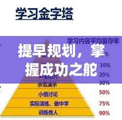 提早规划,掌握成功之舵,关键在行动决断